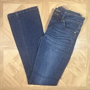JC Penny Jeans Size 28x30 Bootcut Mid Rise Vintage Dark Wash Denim